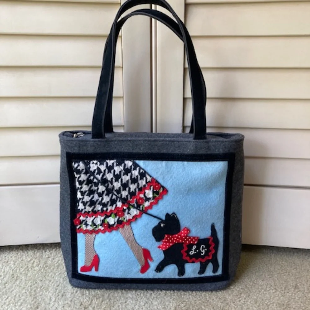 Lulu Guinness London "Walking the Dog" Handle bag - Picture 10 of 11